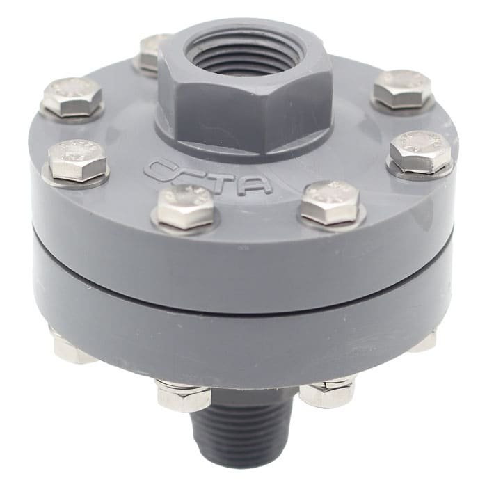Diaphragm-uPVC-pressure-gauge-เพรสเชอร์เกจ-octa-front-
