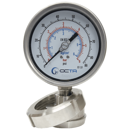 pressure-gauge-diaphragm-seal-ds-union-octa-gs100-1713-front-isomatic