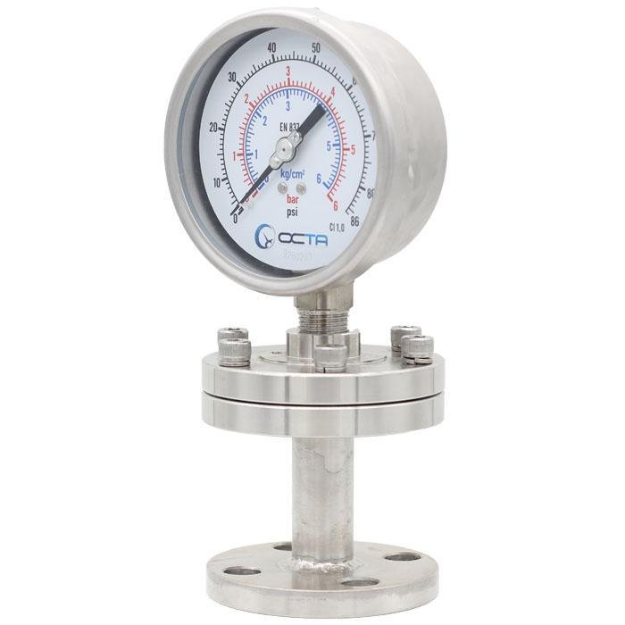 pressure-gauge_diaphragm-seal_ds-H-flange_octa_wika_front