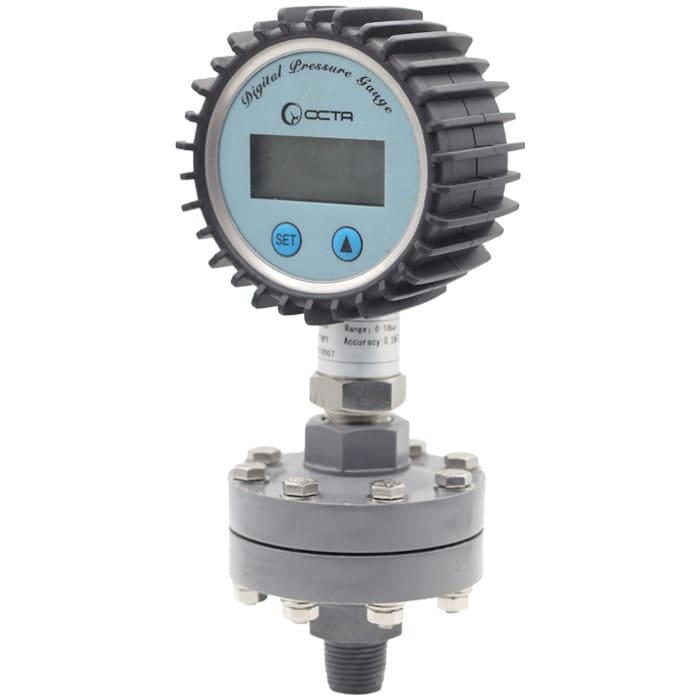 pressure-gauge_เพรสเชอร์เกจ_digital_diaphragm_uPVC_octa_sideview