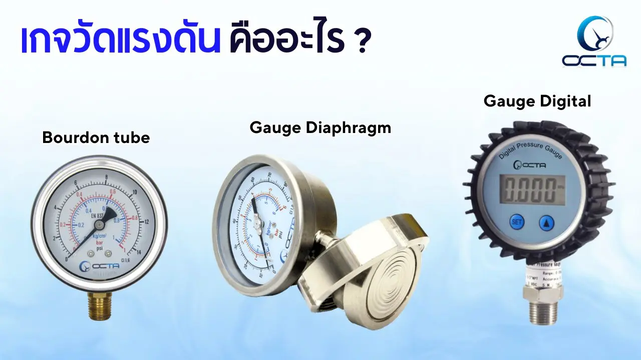 เกจวัดแรงดัน (Pressure Gauge) เครื่องมือตรวจวัดและควบคุมความดัน