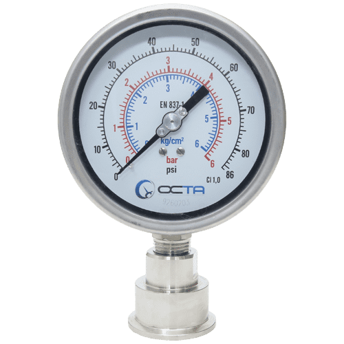 เกจวัดแรงดัน_pressure-gauge_diaphragm-seal_ferrule_front